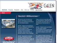 Tablet Screenshot of galenpharma.de